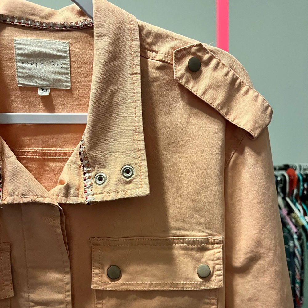 Copper Key Light Orange Utility Jacket - image 3